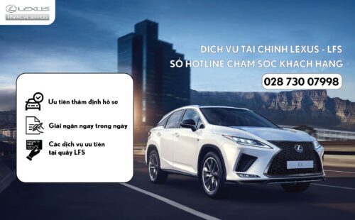 THÔNG BÁO: DỊCH VỤ TÀI CHÍNH LEXUS VIỆT NAM – LFS RA MẮT SỐ HOTLINE CHĂM SÓC KHÁCH HÀNG
