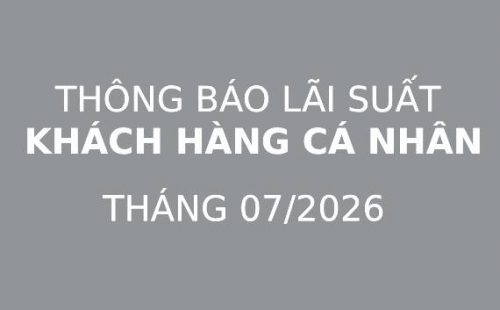 THÔNG BÁO LÃI SUẤT VAY MUA XE LEXUS CHO KHÁCH HÀNG CÁ NHÂN – THÁNG 07/2026
