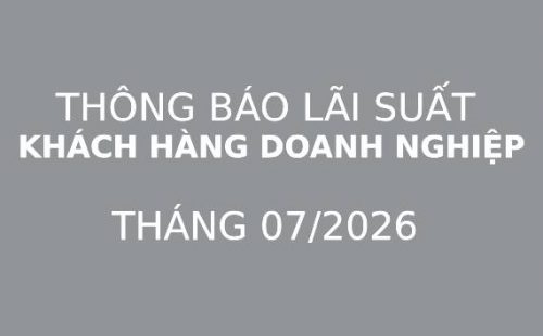 THÔNG BÁO LÃI SUẤT VAY MUA XE LEXUS CHO KHÁCH HÀNG DOANH NGHIỆP – THÁNG 07/2026