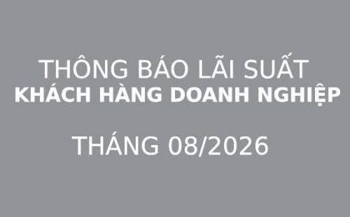 THÔNG BÁO LÃI SUẤT VAY MUA XE LEXUS CHO KHÁCH HÀNG DOANH NGHIỆP – THÁNG 08/2026